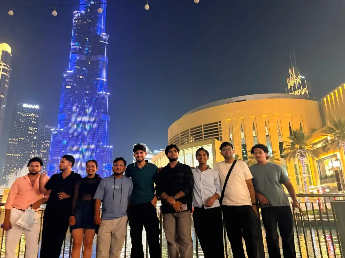 Participants during an international visit